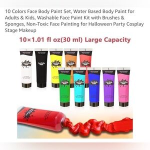 Face Body Paint & Face/Body/Hair Glitter